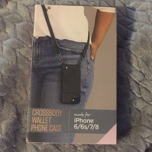 Crossbody wallet phone case for iPhone 6/6s/7/8